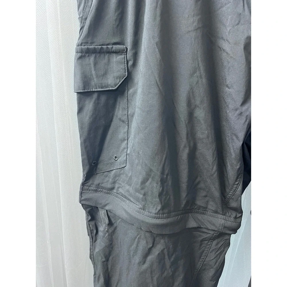 Magellan Outdoors Fish Gear Mens 2XL Black Convertible Zip Off Cargo Pants